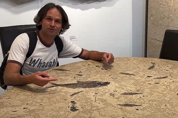 Bryan with Fossils